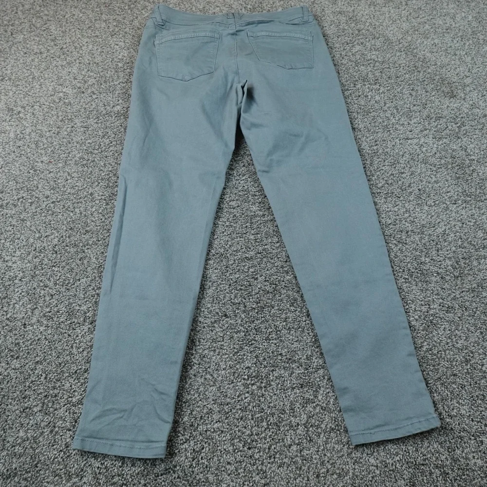 Democracy Pants Womens 12 Blue Ab Technology Skinny Stretch Chino Slim Fit